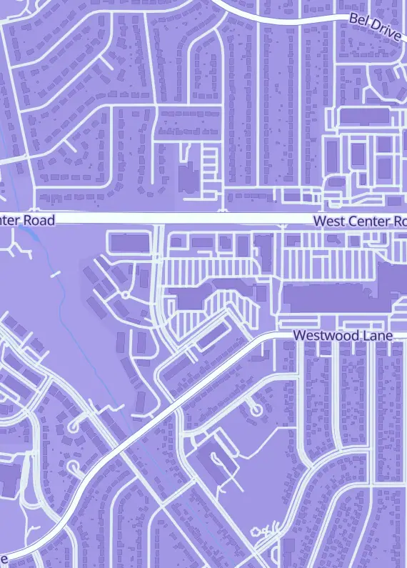 Street map around Krypton Comics, 2809 S 125th Ave #378, Omaha, NE