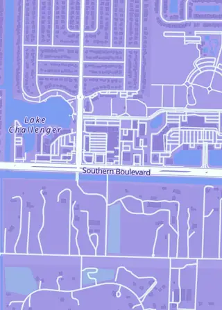 Street map around Legends On Cardboard, Royal Palm Beach