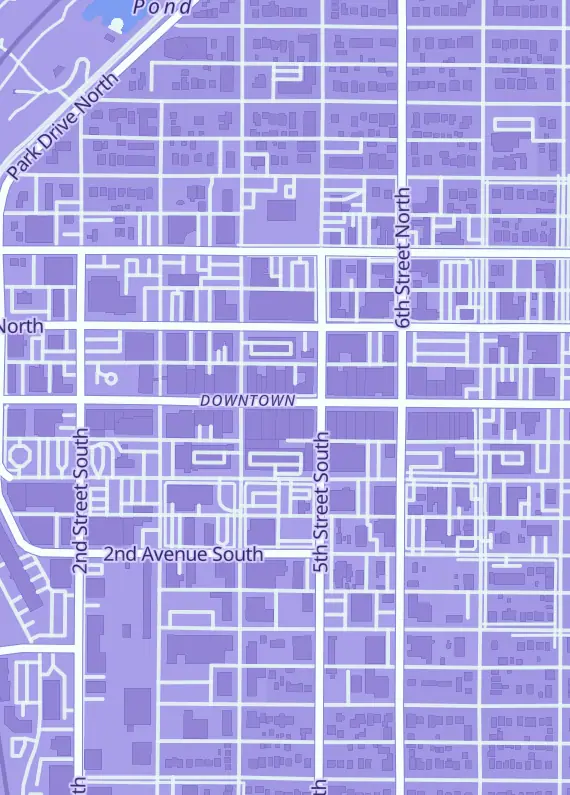 Street map around Let's Play Games & Toys, 417 Central Ave #1A, Great Falls, MT