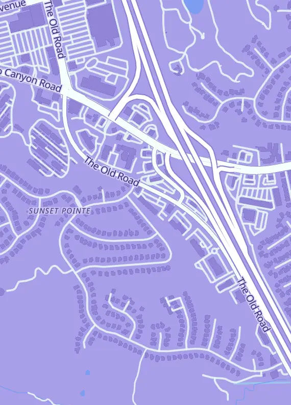 Street map around Loaded Dice Games, 25269 The Old Rd, Stevenson Ranch, CA