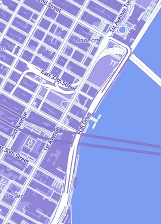 Street map around Lucky TCG, New York