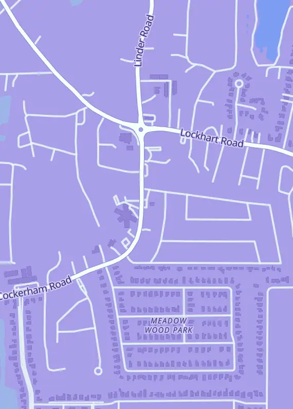 Street map around M and Ds Quick Stop, 9174 Cockerham Rd, Denham Springs, LA