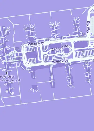 Street map around Matel, Los Angeles