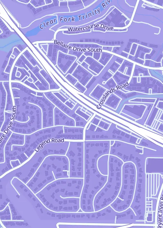 Street map around Midgar Market TCG, 6421 Southwest Blvd Ste B, Benbrook, TX