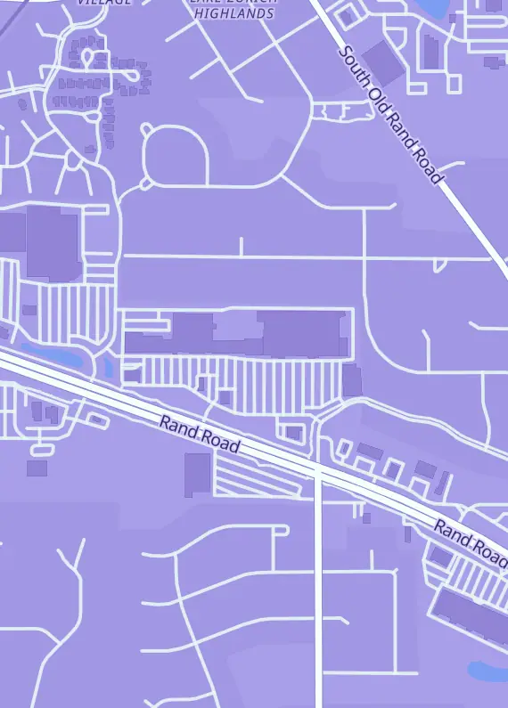 Street map around Mint memorabilia, 808 S Rand Rd, Lake Zurich, IL