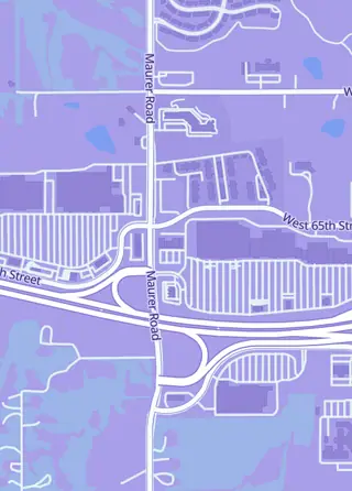 Street map around Minty Gem Trading Cards & Collectibles, Shawnee