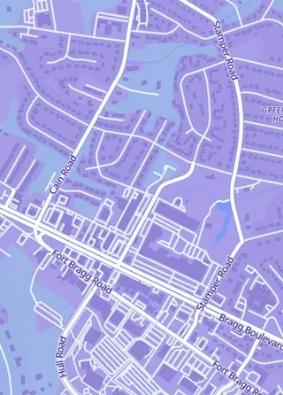 Street map around MNP Collectz, Fayetteville