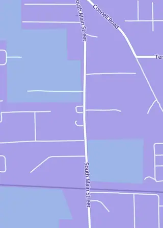 Street map around MPE Grading, Vidor