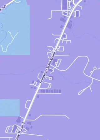 Street map around Mr. Bills Collectible World, Belfair
