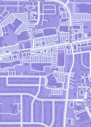 Street map around MRC Card Shop, Findlay