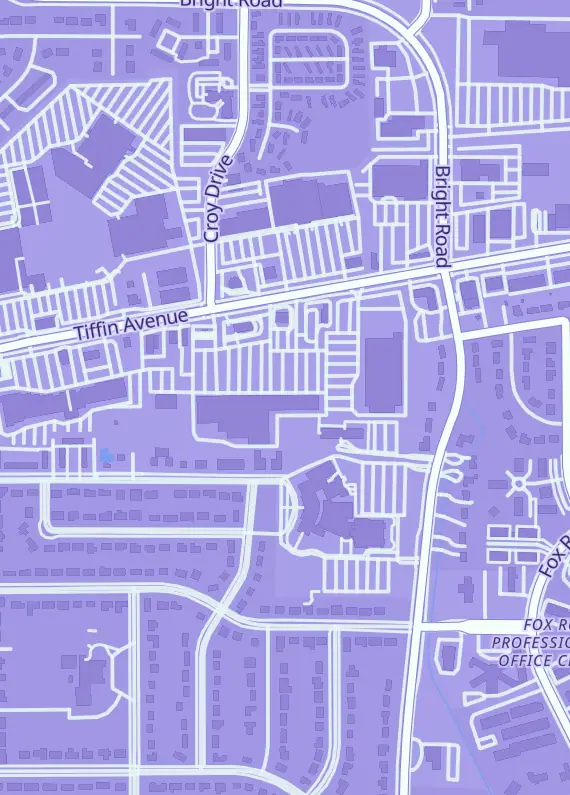 Street map around MRC Card Shop, 1949 Tiffin Ave Ste 2A, Findlay, OH