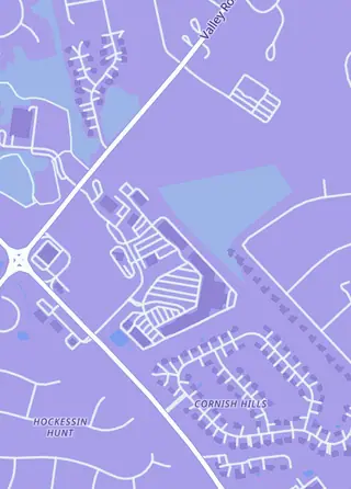 Street map around Mushroom City Collectibles, Hockessin