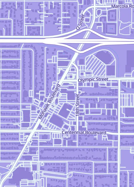 Street map around Mystical Mayhem, 1519 Mohawk Blvd, Springfield, OR