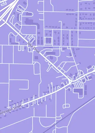 Street map around Neverending Game Store - Marshfield, Marshfield