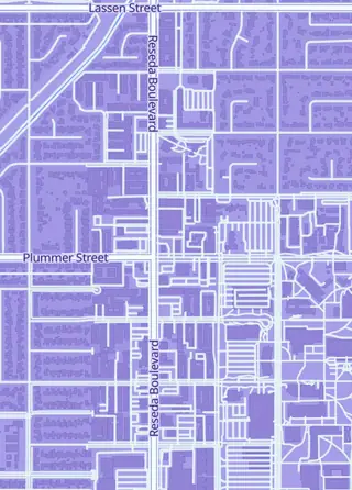 Street map around Northridge Sports Collectibles, Los Angeles