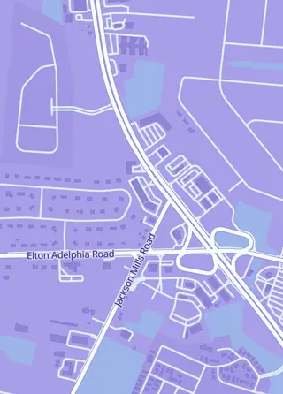 Street map around Nova Games - Freehold, Freehold