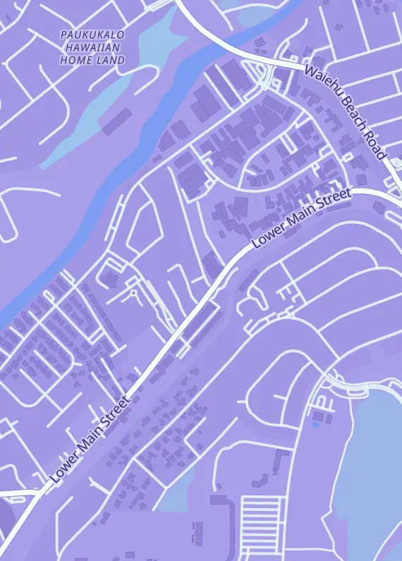 Street map around Obicards, 1010 Lower Main St Ste B, Wailuku, HI