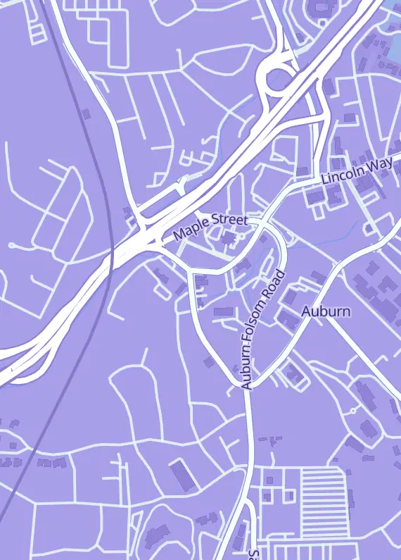Street map around Old Town Hobby, 111 Sacramento St Ste J, Auburn, CA