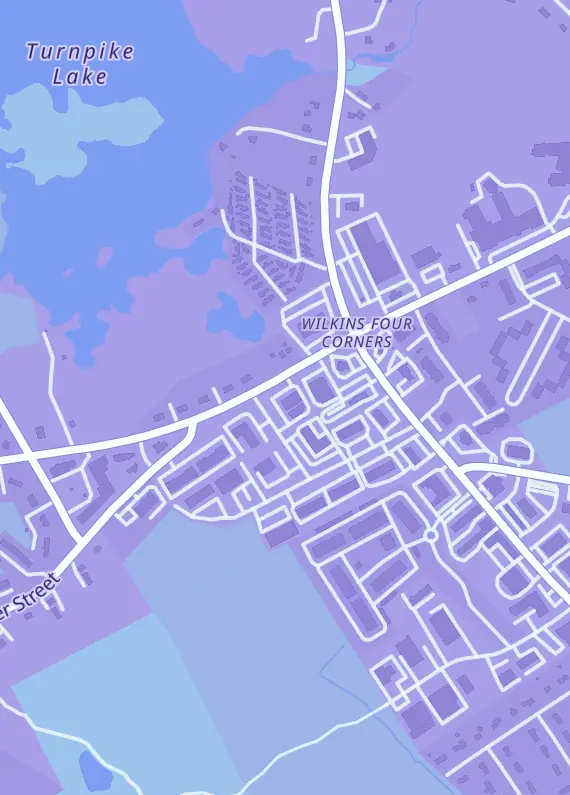 Street map around One Up Games, 2 Wilkins Dr, Plainville, MA