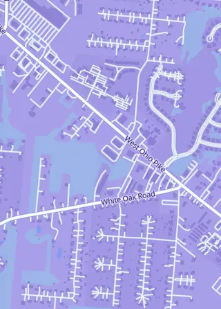 Street map around Pack Fresh, Amelia