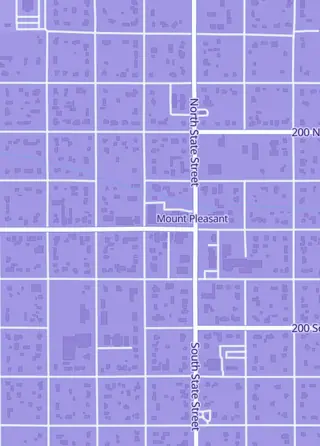 Street map around Packs and Brix, Mt Pleasant