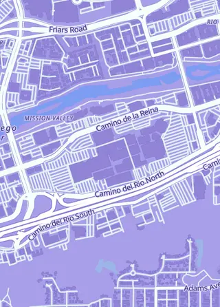 Street map around Papa Joey's Collectibles, San Diego