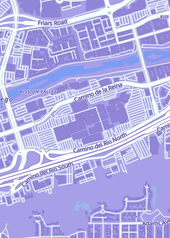 Street map around Papa Joey's Collectibles, 1640 Camino Del Rio N Ste 212, San Diego, CA