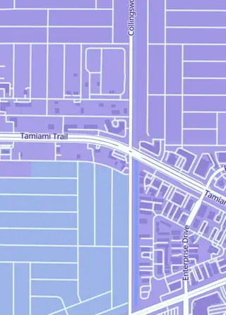 Street map around Paper and Pixels, Port Charlotte