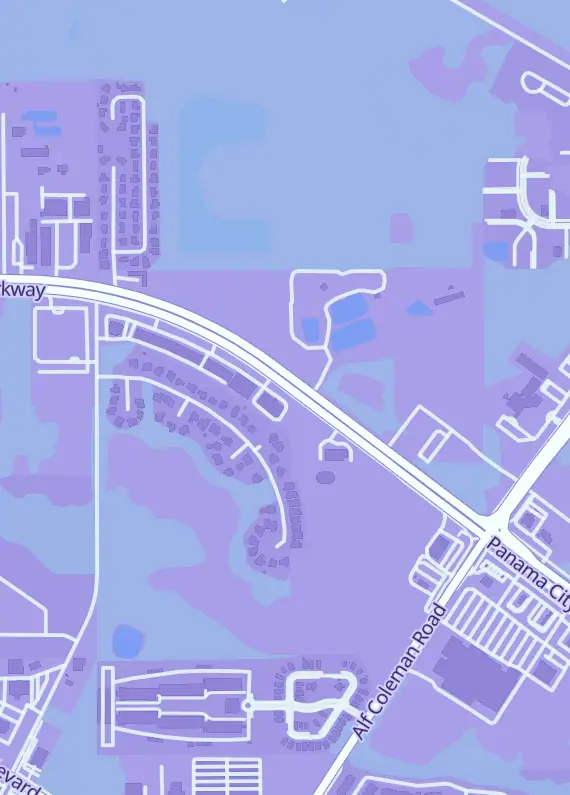 Street map around PCB Hobby, 11939 Panama City Beach Pkwy, Panama City Beach, FL