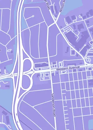 Street map around Play 2 Win Games, Knoxville