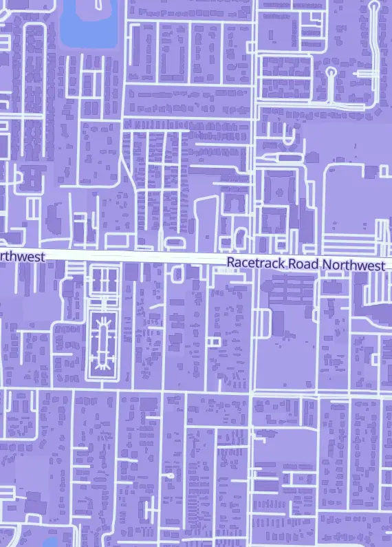 Street map around PokeCharles Cards and Collectibles, 233 Racetrack Rd NW Unit A, Fort Walton Beach, FL