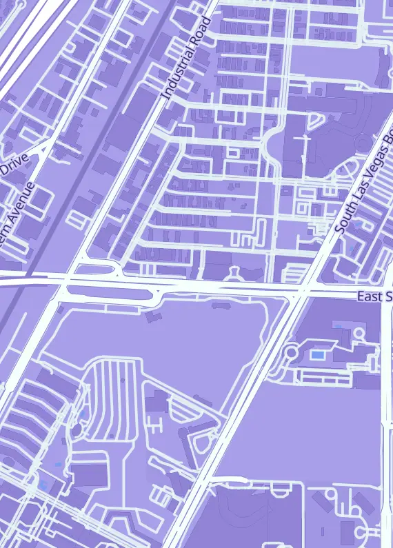 Street map around PokeKon Las Vegas, 300 W Sahara Ave, Las Vegas, NV