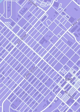 Street map around Pokevault- Smash Pack Sports and Trading Card Shop, Elko