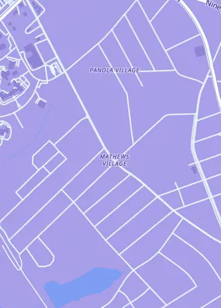 Street map around Polaris Gaming Greenwood, Greenwood