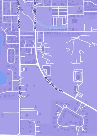 Street map around Pop Fandom Toys, Mt Dora
