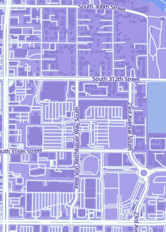 Street map around PristineComics, 2008 S 314th St, Federal Way, WA