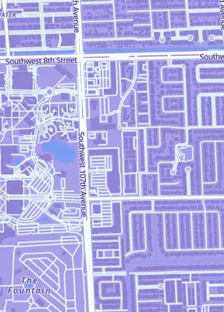 Street map around Pro-Play Games, Miami