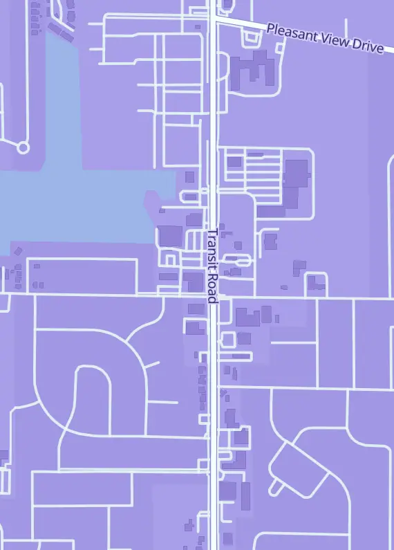 Street map around Qc Hobby House, Llc, 6348 Transit Rd Ste 2, Depew, NY