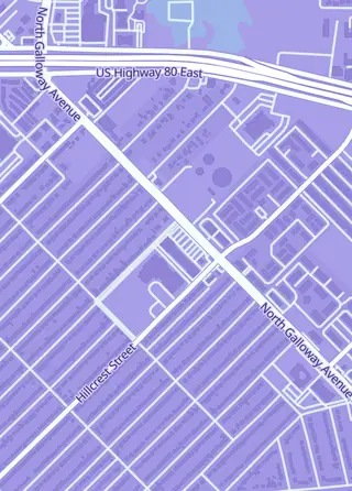 Street map around Random Encounter Games, Mesquite