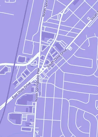 Street map around Rarely Mint Card Shop, Moraine