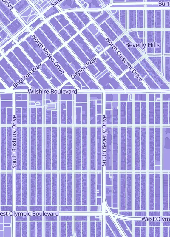 Street map around RarePull, 150 S Rodeo Dr, Beverly Hills, CA