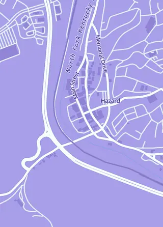 Street map around Ready Set Play, Hazard