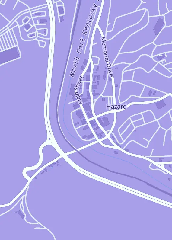 Street map around Ready Set Play, 486 Main St, Hazard, KY