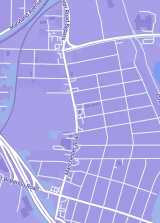Street map around Red Curtain Comics & Collectibles, Akron