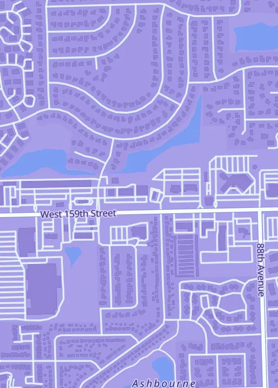 Street map around Redemption Vault, 9028 W 159th St, Orland Park, IL
