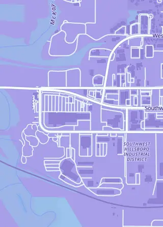Street map around Retro Game Trader, Hillsboro