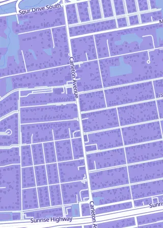 Street map around Retro Island Gaming, Islip
