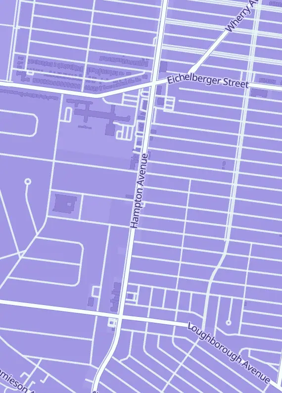 Street map around Retro TV Toys, 5858 Hampton Ave, St Louis, MO