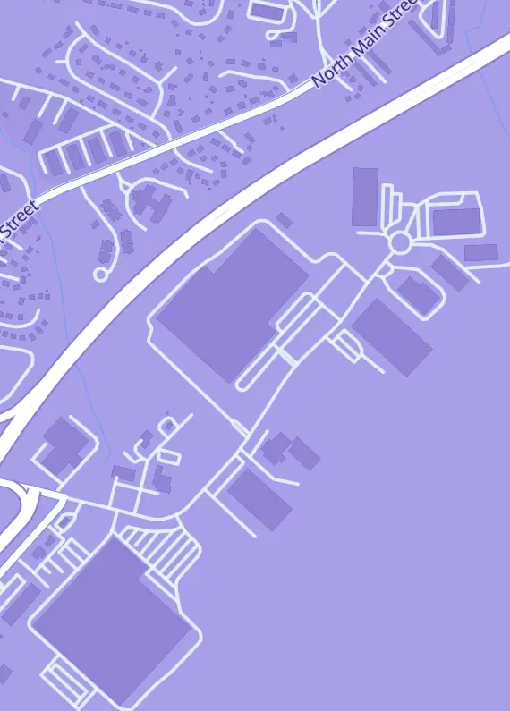 Street map around RI Novelty, 350 Commerce Dr, Fall River, MA