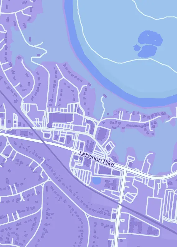 Street map around Rick's Comic City, 2720 Old Lebanon Pike #104, Nashville, TN